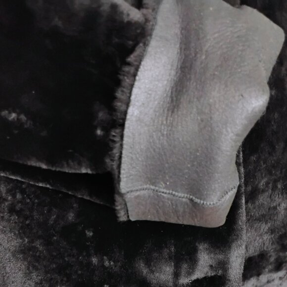 BRAND: Sandro Sheepskin Shearling Coat - SIZE: 0 - Picture 14 of 16